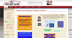 Desktop Screenshot of ajforeignauto.com